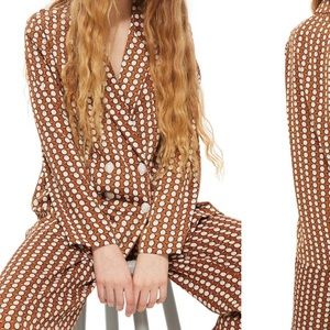Topshop Jackets & Coats - Topshop Geo print pajama jacket brown multi 2 US Topshop Jackets & Coats - Topshop Geo print pajama jacket brown multi 2 US